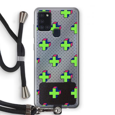 8-bit N°10: Samsung Galaxy A21s Transparant Hoesje met koord