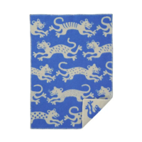 Klippan wiegdeken eco-wol Jump baby-Blauw