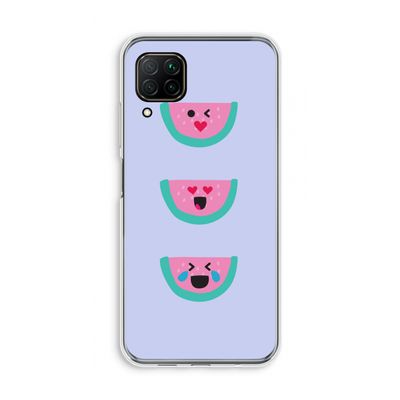 Smiley watermeloen: Huawei P40 Lite Transparant Hoesje