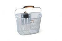 New Fietsmand toscane smartlock voor 19 liter zilver