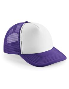 Beechfield CB645 Vintage Snapback Trucker Cap - Purple/White - One Size