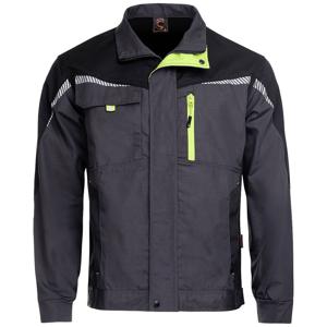 Stenso 4800-80-46 Prisma all seasonjack 35% BW, 65% polyester, 270 g/m2, versterkte onderdelen: 600D Oxford, Oxford, grijs, maat 46 Maat: 46 Grijs, Zwart