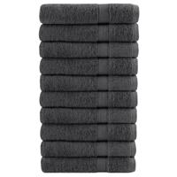 VidaXL Saunadoeken solund 10 st 600 g/m² 80x200 cm antracietkleur