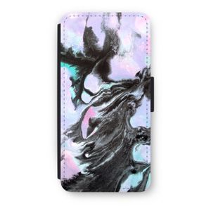 Pastel zwart: iPhone 7 Flip Hoesje