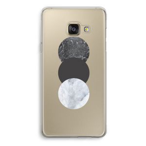 Marmeren cirkels: Samsung Galaxy A3 (2016) Transparant Hoesje