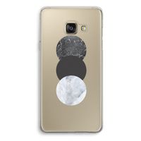 Marmeren cirkels: Samsung Galaxy A3 (2016) Transparant Hoesje