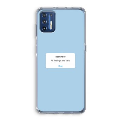 Reminder: Motorola Moto G9 Plus Transparant Hoesje