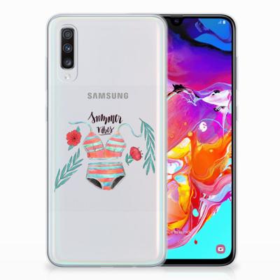 Samsung Galaxy A70 Telefoonhoesje met Naam Boho Summer Samsung Galaxy A70 Telefoonhoesje met Naam Boho Summer