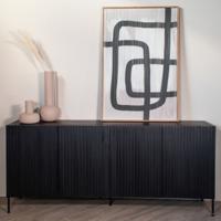 Dressoir Roman Zwart 200cm - Giga Meubel - thumbnail