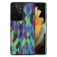 Samsung Galaxy S21 Ultra Backcover Abstract Green Blue