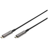 Digitus USB-C-displaykabel USB 3.2 Gen2 (USB 3.1 Gen2) USB-C, USB-C stekker 20.00 m Zwart Flexibel, Afgeschermd, Met USB AK-330160-200-S Digitus USB-C-displaykabel USB 3.2 Gen2 (USB 3.1 Gen2) USB-C, USB-C stekker 20.00 m Zwart Flexibel, Afgeschermd, Met USB AK-330160-200-S