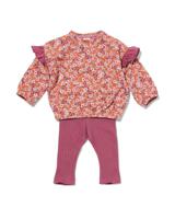 HEMA Kledingset Baby Legging En Sweater Roze (roze) - thumbnail