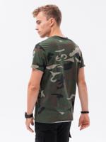 Heren t-shirt - khaki-camo S1616 - sale