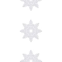 Sneeuwvlokken feestslingers wit 180 x 15 cm sneeuwversiering   - - thumbnail
