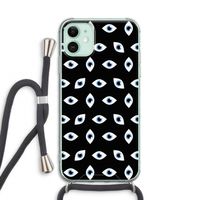 Eyes pattern: iPhone 11 Transparant Hoesje met koord