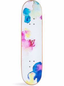 Louis Vuitton Pre-Owned planche de skateboard à imprimé Watercolor Monogram (2021) - Blanc