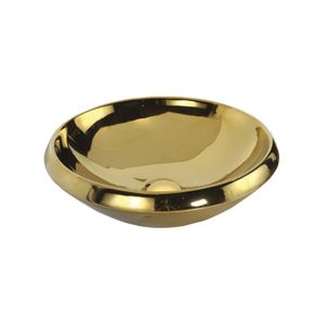 Opbouw waskom Sapho Minimal 45x13.6 cm Keramiek Goud