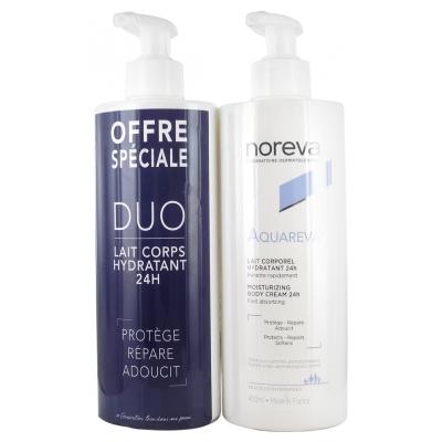 Noreva Aquareva Moisturizing Body Cream DUO 2x 400ml Promo 800ml