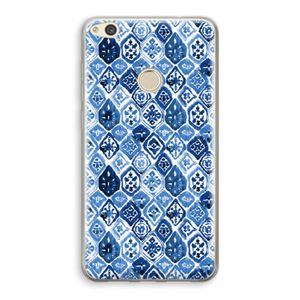 Blauw motief: Huawei Ascend P8 Lite (2017) Transparant Hoesje