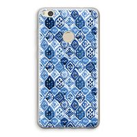 Blauw motief: Huawei Ascend P8 Lite (2017) Transparant Hoesje