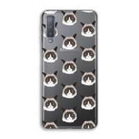 It's a Purrr Case: Samsung Galaxy A7 (2018) Transparant Hoesje