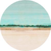 Noordwand Komar Dots Behangcirkel Beachside - D1-092