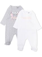 Kenzo Kids lot de 2 pyjamas à logo imprimé - Gris