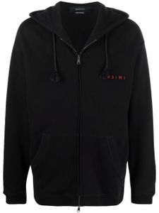 Qasimi hoodie à logo brodé - Noir