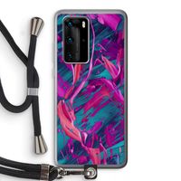 Pink Clouds: Huawei P40 Pro Transparant Hoesje met koord