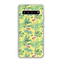 Flamingo party: Samsung Galaxy S10 5G Transparant Hoesje