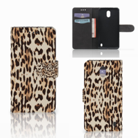 Nokia 2 | Telefoonhoesje | Met pasjeshouder | Leopard