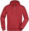 James & Nicholson JN042 Men´s Hooded Jacket - Red - 3XL