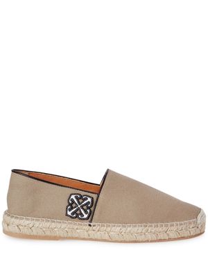 Off-White espadrilles Anglette à appliqué Arrow - Tons neutres