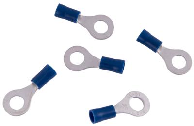 Dresselhaus Ring connector, 6mm, blue partially insulated, 1.5-