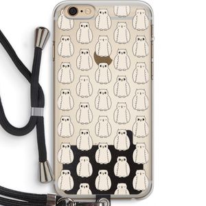 Uilen: iPhone 6 PLUS / 6S PLUS Transparant Hoesje met koord