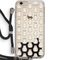 Uilen: iPhone 6 PLUS / 6S PLUS Transparant Hoesje met koord Uilen: iPhone 6 PLUS / 6S PLUS Transparant Hoesje met koord
