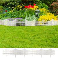 VidaXL Gazonranden 17 st 10 m wit VidaXL Gazonranden 17 st 10 m wit