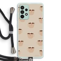 Morning coffee: Samsung Galaxy A52s 5G Transparant Hoesje met koord Morning coffee: Samsung Galaxy A52s 5G Transparant Hoesje met koord