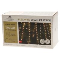 Cascade kerstverlichting -700 leds - warm wit - voor kerstboom 180 cm - thumbnail