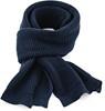 Beechfield CB424 Classic Waffle Knit Scarf - French Navy - 175 x 28 cm