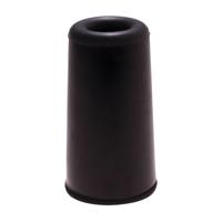 Deurbuffers rubber 25mm zwart 2st - Deltafix