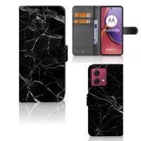 Motorola Moto G84 | Bookcase | Marmer Zwart - Origineel Cadeau Vader