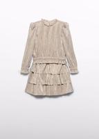 Abel & Lula winter rok-set meisjes - beige - gebreid - geplooid