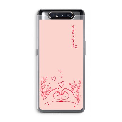 Love is in the air: Samsung Galaxy A80 Transparant Hoesje