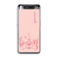 Love is in the air: Samsung Galaxy A80 Transparant Hoesje Love is in the air: Samsung Galaxy A80 Transparant Hoesje