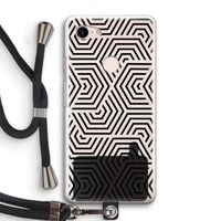 Magic pattern: Pixel 3 Transparant Hoesje met koord