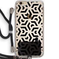 Crazy pattern: iPhone 6 PLUS / 6S PLUS Transparant Hoesje met koord