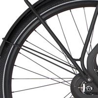 Cortina spatbordstang achter 28 common jet black matt