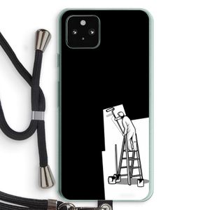 Musketon Painter: Pixel 5a 5G Transparant Hoesje met koord