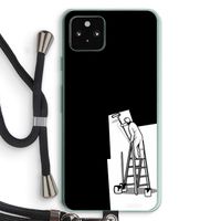 Musketon Painter: Pixel 5a 5G Transparant Hoesje met koord